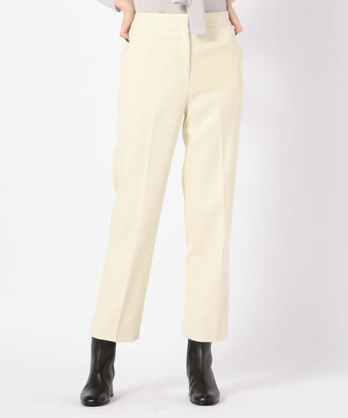 TOMORROWLAND (トゥモローランド)の「ポリエステルレーヨンツイル ストレートパンツ(その他パンツ・レディース・ホワイト/ブラック/ブルー・36/34/32/40)」の2枚目の写真