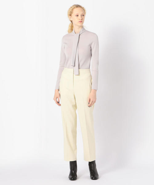 TOMORROWLAND (トゥモローランド)の「ポリエステルレーヨンツイル ストレートパンツ(その他パンツ・レディース・ホワイト/ブラック/ブルー・36/34/32/40)」の5枚目の写真