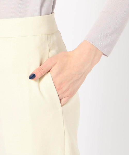 TOMORROWLAND (トゥモローランド)の「ポリエステルレーヨンツイル ストレートパンツ(その他パンツ・レディース・ホワイト/ブラック/ブルー・36/34/32/40)」の9枚目の写真