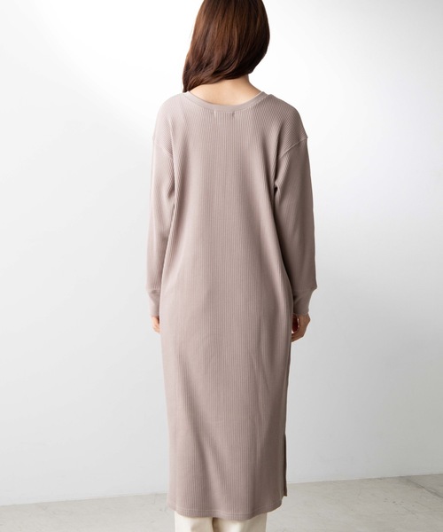 WEGO(ウィゴー)の「WEGO/ヘンリーワッフルワンピース(ワンピース・レディース・パープル/ベージュ・FREE)」の13枚目の写真