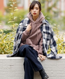 Girly Doll | サイドスリット入り　裏起毛ルーズパーカー(パーカー)