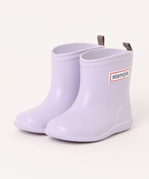 stample(スタンプル)の「日本製 stample キッズ レインブーツ(レインシューズ・キッズ・パープル/ネイビー/レッド/カーキ/ピンク/ターコイズブルー/ライム/マスタード/オレンジ/ブルー/サンドベージュ/スモークピンク/グレイッシュブルー/キャメル/スモーキーグリーン系/ラベンダー・15.0cm/16.0cm/17.0cm/18.0cm/19.0cm/14.0cm/13.0cm/20.0cm)」の10枚目の写真