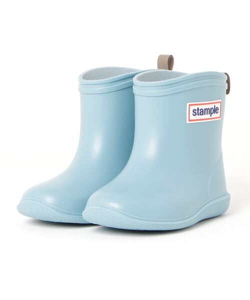 stample(スタンプル)の「日本製 stample キッズ レインブーツ(レインシューズ・キッズ・パープル/ネイビー/レッド/カーキ/ピンク/ターコイズブルー/ライム/マスタード/オレンジ/ブルー/サンドベージュ/スモークピンク/グレイッシュブルー/キャメル/スモーキーグリーン系/ラベンダー・15.0cm/16.0cm/17.0cm/18.0cm/19.0cm/14.0cm/13.0cm/20.0cm)」の7枚目の写真