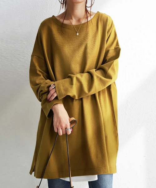 antiqua(アンティカ)の「綿100%バスクロンT(Tシャツ/カットソー・レディース・ブラック/ネイビー/オフホワイト/カーキ/杢グレー/ベージュ系その他/チョコ/アッシュグレー/ライム/イエロー系その他/ベージュ系その他2/アーミー/グレー系その他/ブルー系その他/パープル系その他/オレンジ/ダークグリーン/ピンク系その他・M/L/XL)」の16枚目の写真