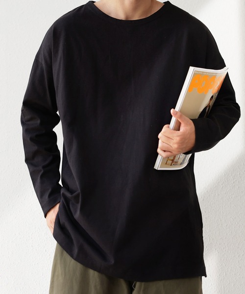 antiqua(アンティカ)の「綿100%バスクロンT(Tシャツ/カットソー・レディース・ブラック/ネイビー/オフホワイト/カーキ/杢グレー/ベージュ系その他/チョコ/アッシュグレー/ライム/イエロー系その他/ベージュ系その他2/アーミー/グレー系その他/ブルー系その他/パープル系その他/オレンジ/ダークグリーン/ピンク系その他・M/L/XL)」の21枚目の写真