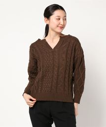 archives | キーネックケーブルニットプルオーバー(ニット/セーター)