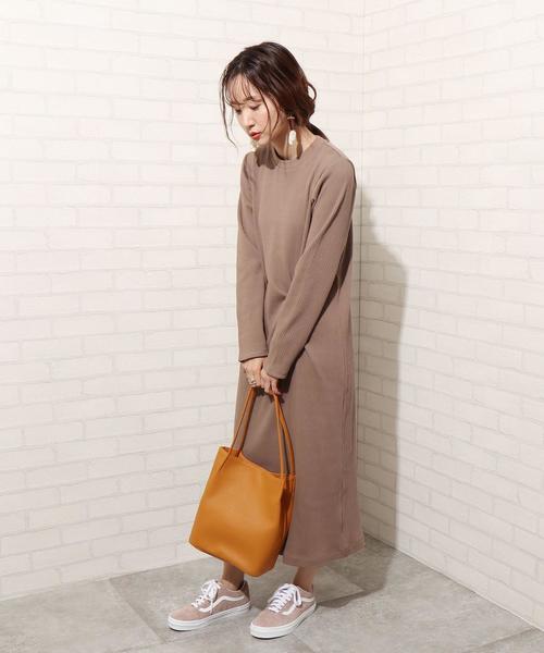 カットリブツイストロングワンピース リブワンピース マキシワンピース レディース Women Coen コーエン 公式ファッション通販