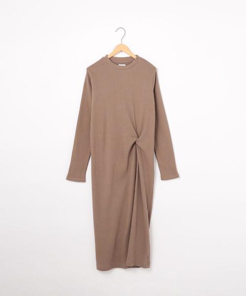 カットリブツイストロングワンピース リブワンピース マキシワンピース レディース Women Coen コーエン 公式ファッション通販