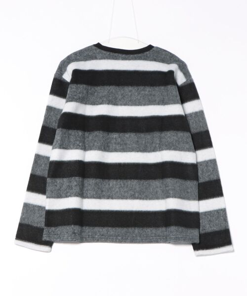 NO WAY（ノーウェイ）の「/ボーダーカットソー/（Tシャツ/カットソー・レディース・ブラック/カーキ・M/L）」の4枚目の写真