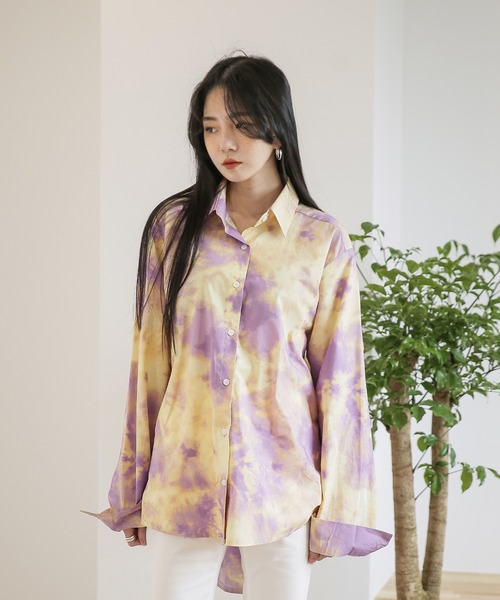 セール オーバーシルエット ユニセックス タイダイシャツ シャツ ブラウス Une Mansion ユヌマンション のファッション通販 Zozotown