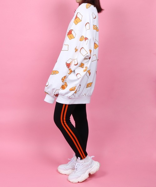 PUNYUS(プニュズ)の「ラインレギンスパンツ(レギンス/スパッツ)」|レッド