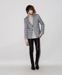 【NO ID.】Check Notched Lapel 2B Jacket / チェック ノッチドラペル 2ボタン ジャケット