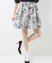 Jewel Changes | JOC PE グログラン フラワー プリント ウエストゴムスカート / フレアスカート(スカート)