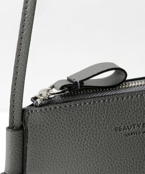 BEAUTY&YOUTH UNITED ARROWS（ビューティーアンドユースユナイテッドアローズ）の「BY フォルム ジッパー ポーチ ショルダー（ショルダーバッグ・メンズ・グレー/ブラック・FREE）」の7枚目の写真