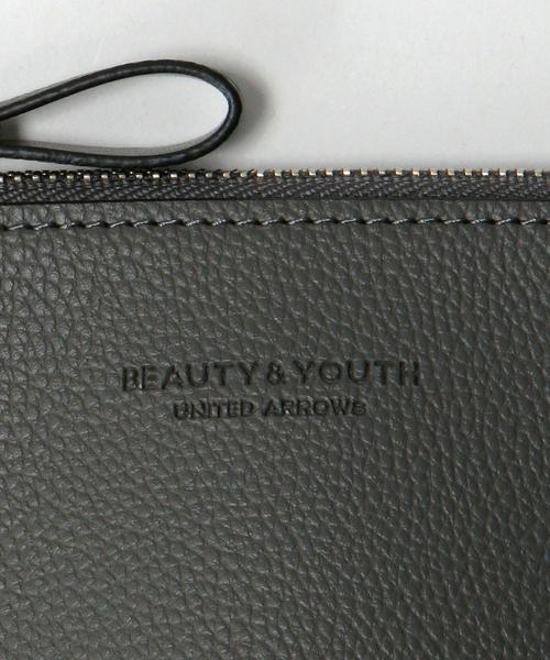 BEAUTY&YOUTH UNITED ARROWS（ビューティーアンドユースユナイテッドアローズ）の「BY フォルム ジッパー ポーチ ショルダー（ショルダーバッグ・メンズ・グレー/ブラック・FREE）」の5枚目の写真