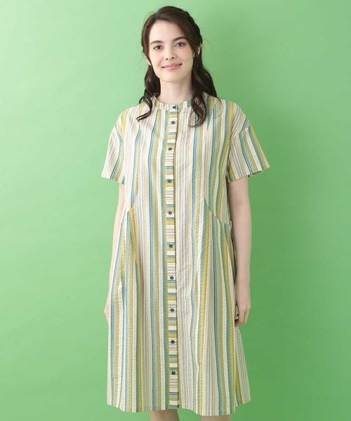 Jocomomola ホコモモラ のワンピース マルチストライプワンピース Gjegk をセール価格で購入できます Jocomomola ワンピースマルチストライプワンピース