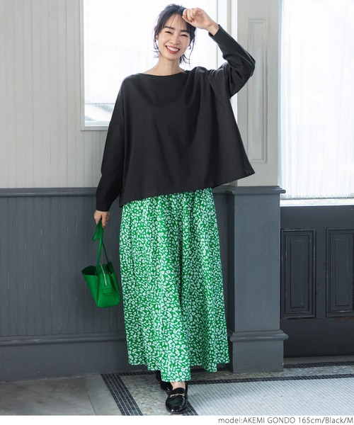 coca（coca）（コカ）の「＼新色登場／ドロップショルダープルオーバー（Tシャツ/カットソー・レディース・ブラック/ホワイト/パープル/イエロー・ONE SIZE/M/L）」の13枚目の写真