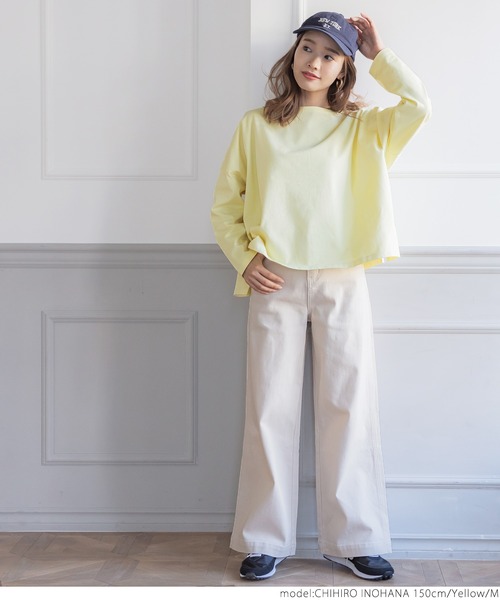 coca（coca）（コカ）の「＼新色登場／ドロップショルダープルオーバー（Tシャツ/カットソー・レディース・ブラック/ホワイト/パープル/イエロー・ONE SIZE/M/L）」の8枚目の写真