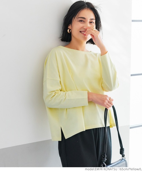 coca（coca）（コカ）の「＼新色登場／ドロップショルダープルオーバー（Tシャツ/カットソー・レディース・ブラック/ホワイト/パープル/イエロー・ONE SIZE/M/L）」の5枚目の写真