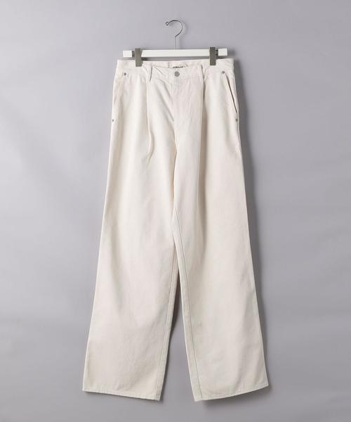 AURALEE オーラリー デニムパンツ オフホワイト 0490025Y0041 AURALEE / オーラリー | HARD TWIST DENIM WIDE SLACKS (メンズ