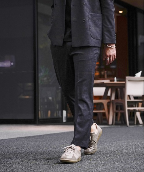 EDIFICE(エディフィス)の「メランジチェック 1プリーツ パンツ【セットアップ着用可能】(その他パンツ・メンズ・ネイビー/グレー・SMALL/MEDIUM/LARGE/X-LARGE)」の4枚目の写真