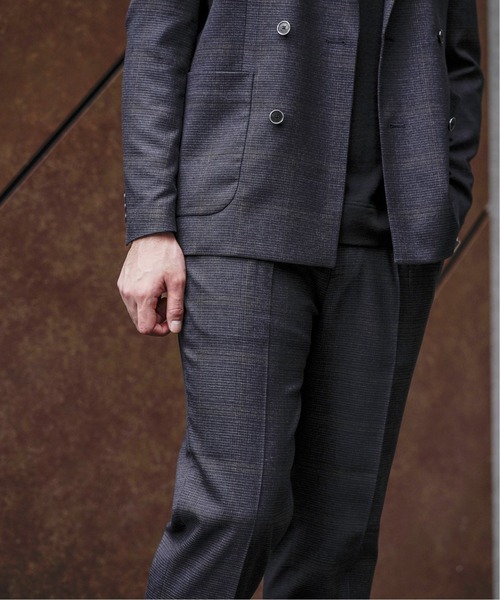 EDIFICE(エディフィス)の「メランジチェック 1プリーツ パンツ【セットアップ着用可能】(その他パンツ・メンズ・ネイビー/グレー・SMALL/MEDIUM/LARGE/X-LARGE)」の7枚目の写真