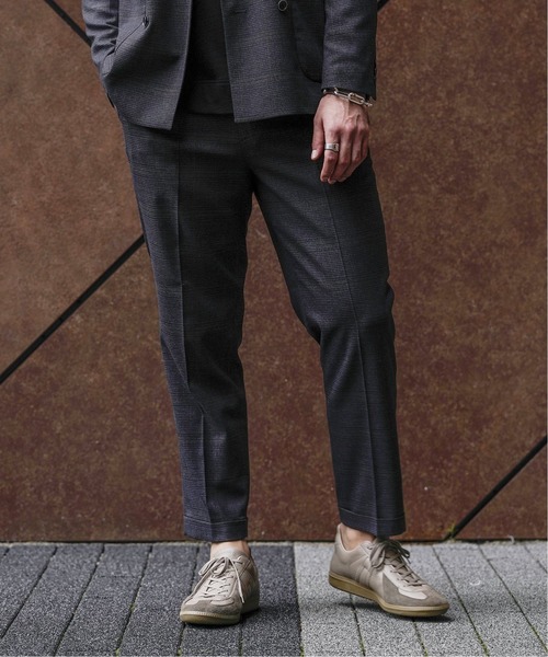 EDIFICE(エディフィス)の「メランジチェック 1プリーツ パンツ【セットアップ着用可能】(その他パンツ・メンズ・ネイビー/グレー・SMALL/MEDIUM/LARGE/X-LARGE)」の9枚目の写真