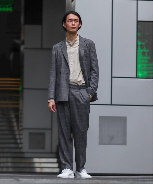 EDIFICE(エディフィス)の「メランジチェック 1プリーツ パンツ【セットアップ着用可能】(その他パンツ・メンズ・ネイビー/グレー・SMALL/MEDIUM/LARGE/X-LARGE)」の14枚目の写真