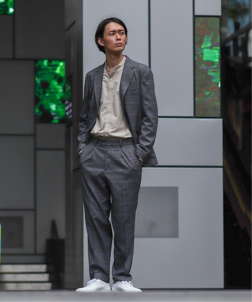 EDIFICE(エディフィス)の「メランジチェック 1プリーツ パンツ【セットアップ着用可能】(その他パンツ・メンズ・ネイビー/グレー・SMALL/MEDIUM/LARGE/X-LARGE)」の15枚目の写真