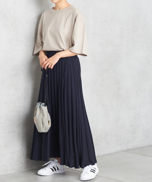 PUAL CE CIN（ピュアルセシン）の「撥水吸収速乾Ｔシャツ（Tシャツ/カットソー・レディース・ブラック/チャコールグレー/ライトグレー/オフホワイト・FREE）」の4枚目の写真