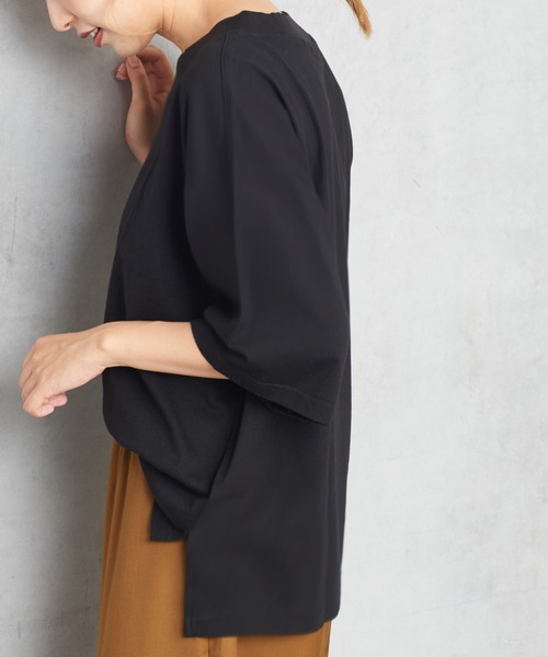 PUAL CE CIN（ピュアルセシン）の「撥水吸収速乾Ｔシャツ（Tシャツ/カットソー・レディース・ブラック/チャコールグレー/ライトグレー/オフホワイト・FREE）」の15枚目の写真