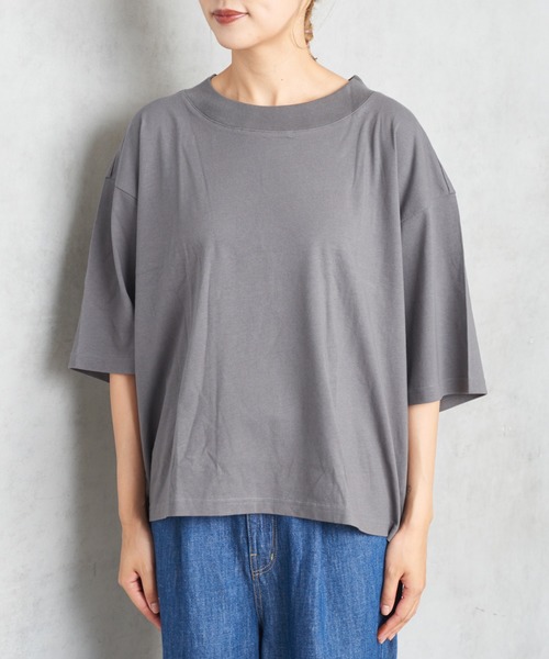 PUAL CE CIN（ピュアルセシン）の「撥水吸収速乾Ｔシャツ（Tシャツ/カットソー・レディース・ブラック/チャコールグレー/ライトグレー/オフホワイト・FREE）」の12枚目の写真