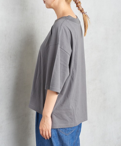 PUAL CE CIN（ピュアルセシン）の「撥水吸収速乾Ｔシャツ（Tシャツ/カットソー・レディース・ブラック/チャコールグレー/ライトグレー/オフホワイト・FREE）」の11枚目の写真