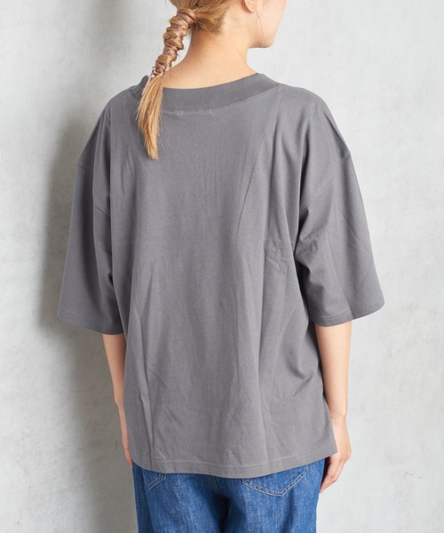 PUAL CE CIN（ピュアルセシン）の「撥水吸収速乾Ｔシャツ（Tシャツ/カットソー・レディース・ブラック/チャコールグレー/ライトグレー/オフホワイト・FREE）」の10枚目の写真