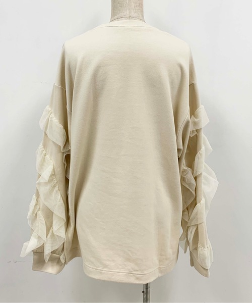 PICCIN（ピッチン）の「【WEB限定】袖チュールフリルカットソー（Tシャツ/カットソー・レディース・クリーム/ブラック/アイボリー・M/L）」の10枚目の写真