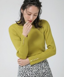 Bou Jeloud | ヒートハイネック袖釦プルオーバー(ニット/セーター)