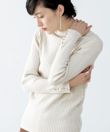 Bou Jeloud | ヒートハイネック袖釦プルオーバー(ニット/セーター)