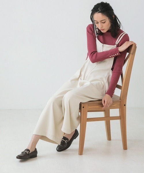 Bou Jeloud（ブージュルード）の「ヒートハイネック袖釦プルオーバー（ニット/セーター・レディース・ブラック/グレー/ピンク/イエロー/ブルー/アイボリー・FREE）」の21枚目の写真