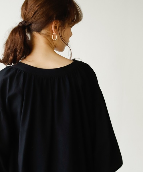 Auntie Rosa Holiday（アンティローザホリデー）の「スキッパー2WAYボリュームチュニック（チュニック・レディース・グレー/ブラック/ホワイト・FREE）」の5枚目の写真