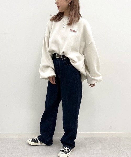 apres jour mignon（アプレジュールミニョン）の「アソートプリントルーズスウェット２【ZOZOTOWN限定アイテム】（スウェット・レディース・ブルー系その他/パープル/ブラック系その他2/ブラック/ダークグリーン/グリーン系その他/アイボリー/クリーム/グレイッシュベージュ/ブラック系その他・フリー/X-LARGE）」の14枚目の写真
