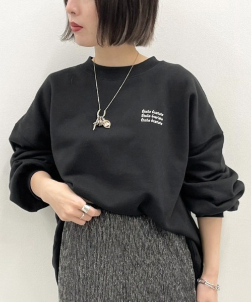 apres jour mignon（アプレジュールミニョン）の「アソートプリントルーズスウェット２【ZOZOTOWN限定アイテム】（スウェット・レディース・ブルー系その他/パープル/ブラック系その他2/ブラック/ダークグリーン/グリーン系その他/アイボリー/クリーム/グレイッシュベージュ/ブラック系その他・フリー/X-LARGE）」の17枚目の写真