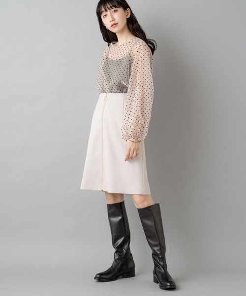 Loungedress（ラウンジドレス）の「台形ZIPスカート（スカート）」 - WEAR