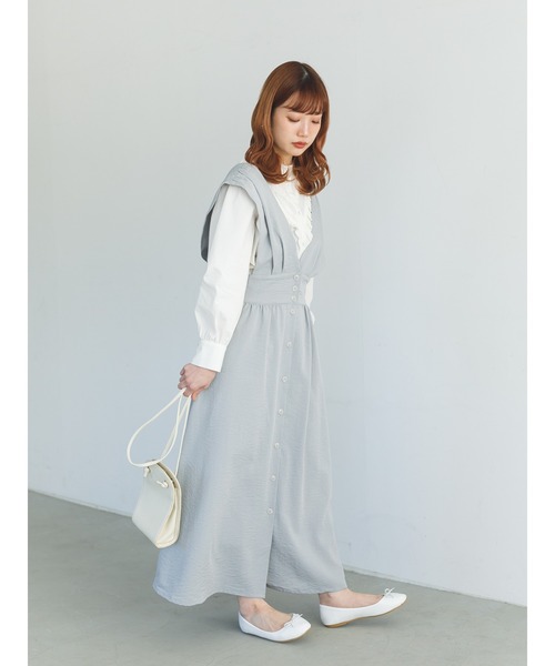 SLURR（スラ―）の「ピンタックフリルパフスリーブブラウス（シャツ/ブラウス・レディース・ブラック/オフホワイト/ブルー系その他7・FREE）」の12枚目の写真