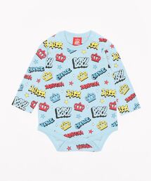 BABYDOLL（ベビードール）の「POPロゴ総柄ボディスーツ 4865B（肌着・キッズ）」