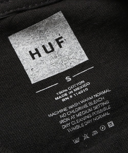 HUF（ハフ）の「HUF/ハフ DOMESTIC L/S TEE ボックスロゴ ロンT オーバーサイズ ユニセックス ストリート（Tシャツ/カットソー・メンズ・ホワイト/ブラック/グレー・S/M/L/XL）」の11枚目の写真