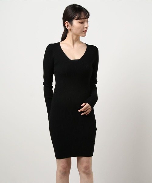 セール シンプルｖネックニットワンピース Tシャツ カットソー Duras デュラス のファッション通販 Zozotown