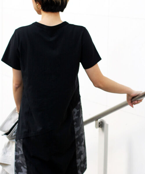 AVIREX（アヴィレックス）の「【直営店限定】コットンウーヴン コントラストパネルドレス/ COTTON WOVEN CONTRAST PANEL DRESS（ワンピース・レディース・ブラック/チャコールグレー/オリーブ・SMALL/MEDIUM/LARGE）」の20枚目の写真