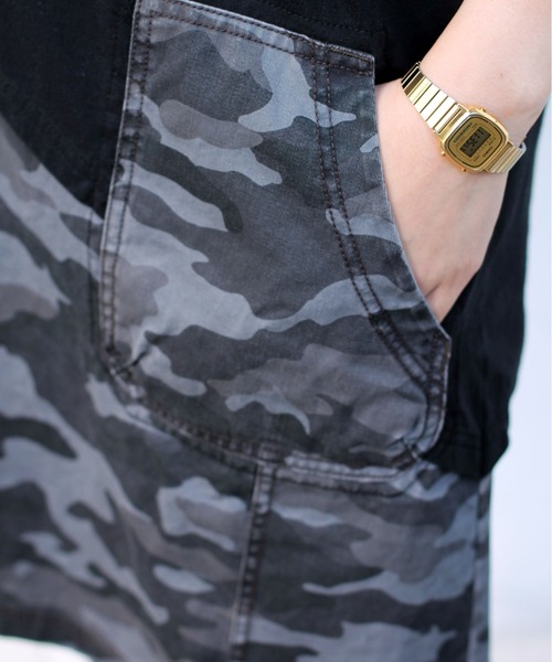 AVIREX（アヴィレックス）の「【直営店限定】コットンウーヴン コントラストパネルドレス/ COTTON WOVEN CONTRAST PANEL DRESS（ワンピース・レディース・ブラック/チャコールグレー/オリーブ・SMALL/MEDIUM/LARGE）」の13枚目の写真