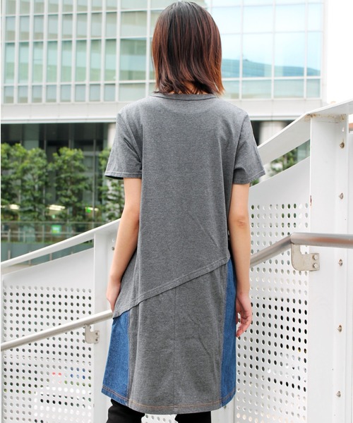 AVIREX（アヴィレックス）の「【直営店限定】コットンウーヴン コントラストパネルドレス/ COTTON WOVEN CONTRAST PANEL DRESS（ワンピース・レディース・ブラック/チャコールグレー/オリーブ・SMALL/MEDIUM/LARGE）」の16枚目の写真