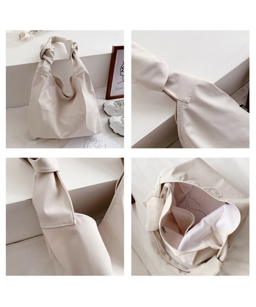 Anuenue（アヌエヌエ）の「ナイロンツイストショルダーバッグ（トートバッグ・レディース・ブラック/ベージュ/ブルー/グリーン・FREE）」の7枚目の写真